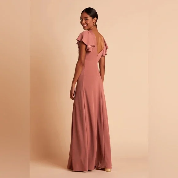 Birdy Grey HANNAH DRESS CREPE DESERT ROSE SMALL NEW NWT BRIDESMAID WEDDING - Picture 2 of 5